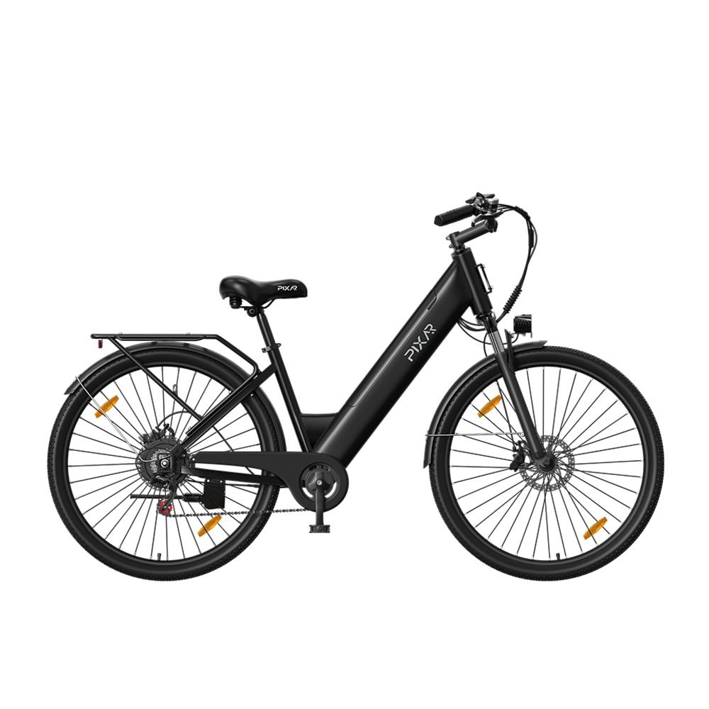 PIXAR C1 Electric City Bike,36V 13Ah Removable Battery, Shimano 7-Speed