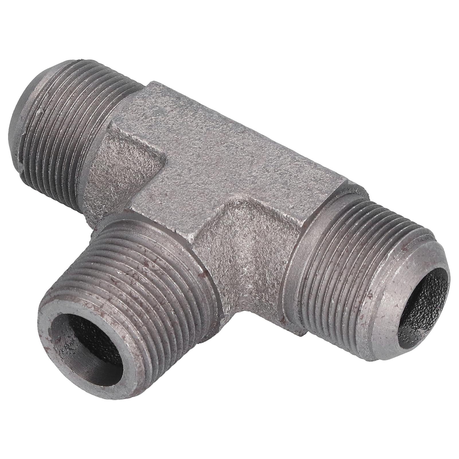 

Прямой тройник из ковкого чугуна Прочный Тщательно отполированный Компрессионный фитинг-тройник для труб для воздушного насоса Воздух