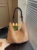Handmade Crochet Underarm Tote Bag - Casual Lazy Style Shoulder Bag