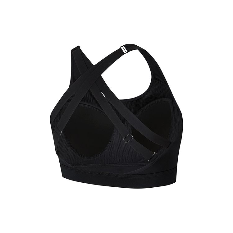 Nike High Support Fitted Sports Bra Women Underwear Black CD7140-010