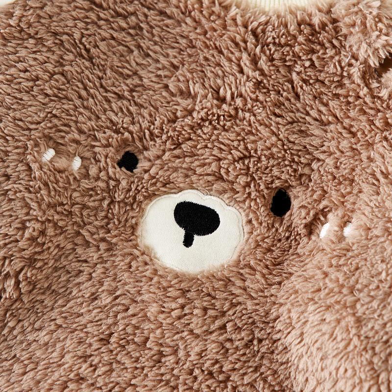 TONGTAI Baby Autumn/Winter Double-Sided Fleece Set