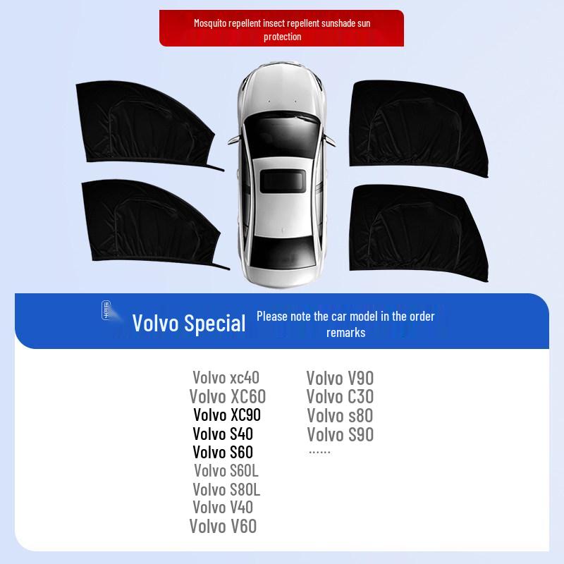 Car Window Sunshade & Anti-Mosquito Mesh Curtain for Privacy and Insect Protection
