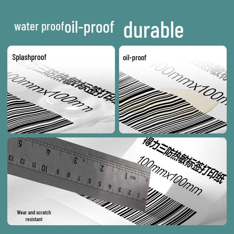 Deli Thermal Shipping Label Paper CN plug (adapter included)