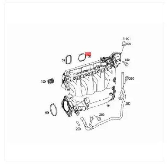 Link-Lock Engine Intake Manifold Gasket Set A2711410880 2711410880 for Mercedes-Benz M271 C180 C200 C230 E200 E230 CLK200 SLK200