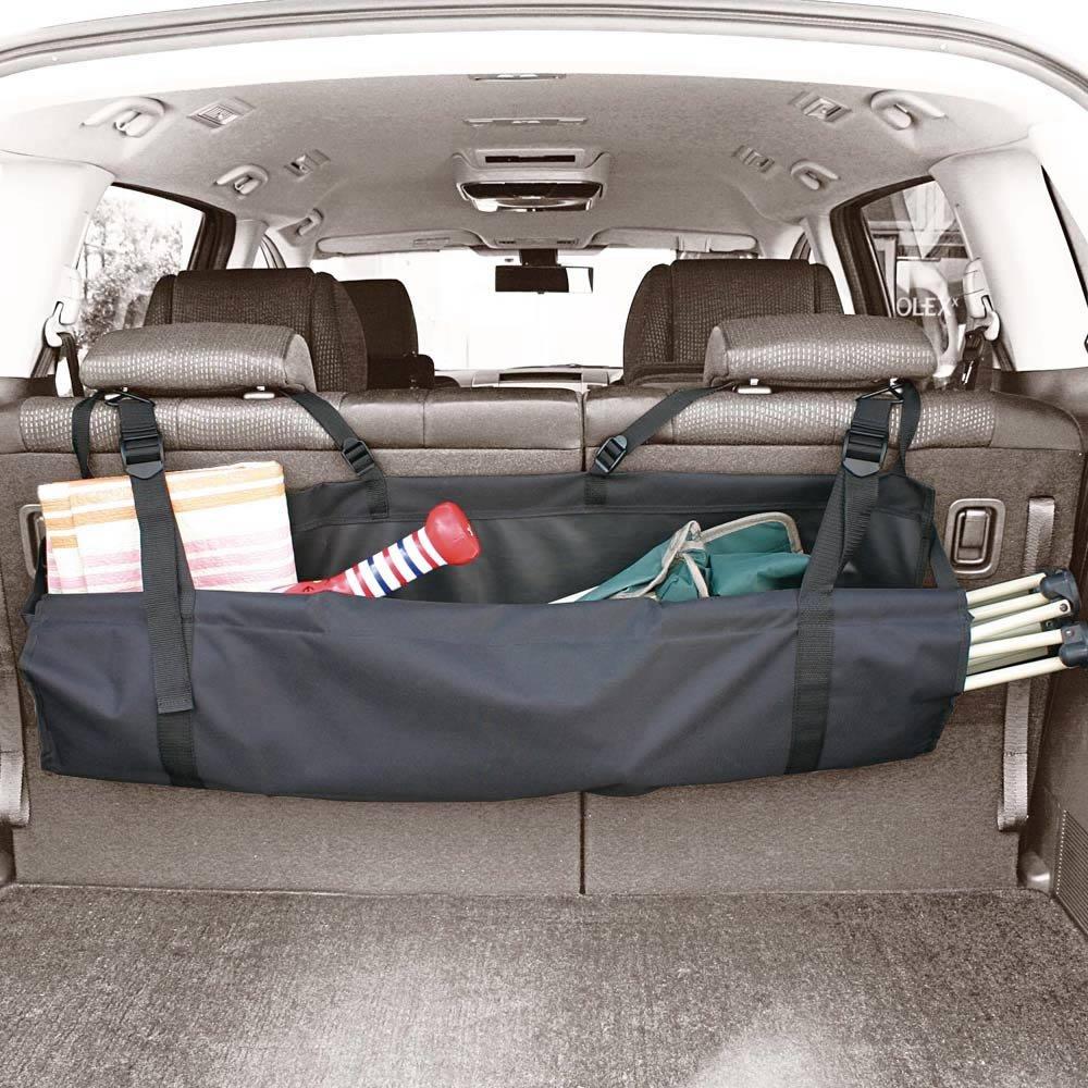 Napolex Luggage Room Easy Car Accessory JK-69 Genuine-Looking Bag, Rear-Mounted Storage, Installation,