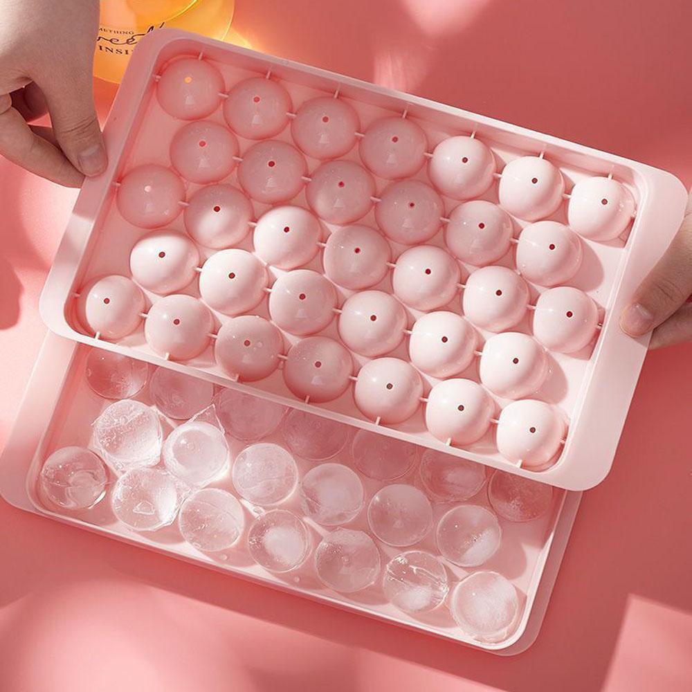 33-Cavity PP Ice Ball Mold - For Whiskey, Popsicle & Lollipop Making