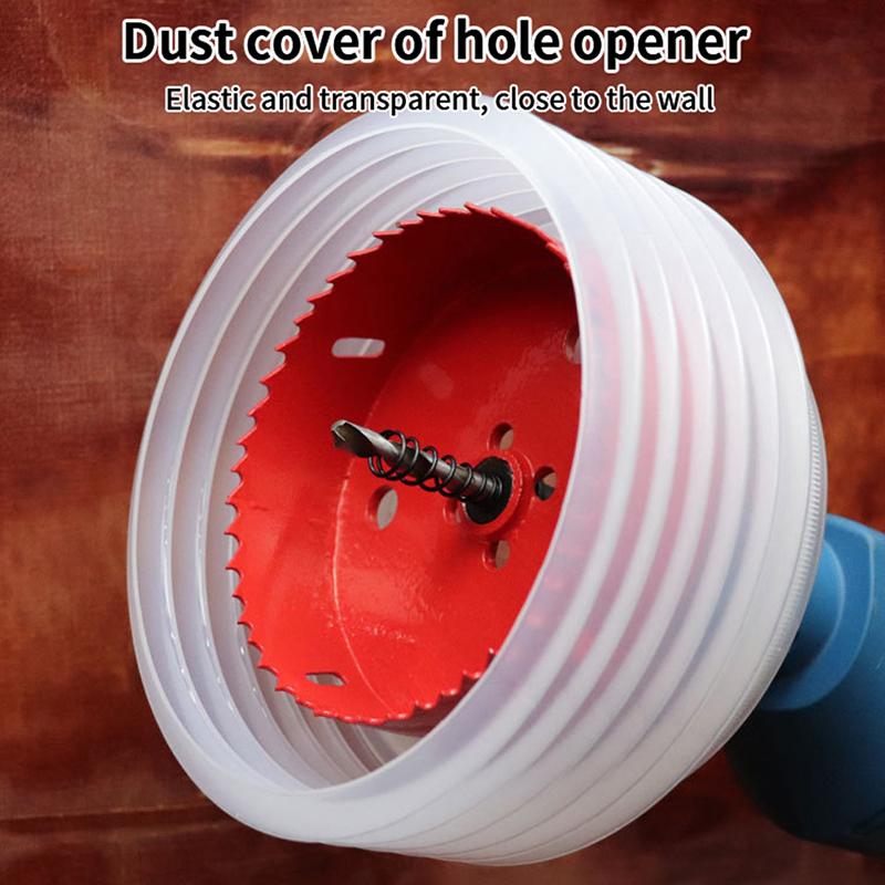 1Pc/1Set Electric Hammer Drill Dust Collector Hole Opener Dust Collector Cover Dustproof Hole Saw Drill Bit Cover Hand Tool Acce