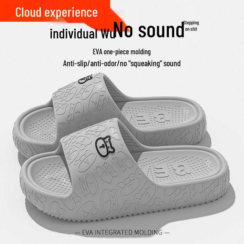 EVA Herren Rutschfeste Sommer Hausschuhe, Indoor Zuhause Badezimmer, Deodorant Dicke Sohle, Kühlend