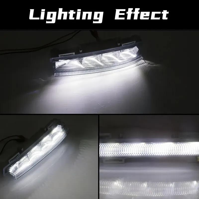 Car Daytime Running Lights Fog Lamp DRL for Mercedes-Benz W204 W212 C250 C280 C350 E350 2007 2008 2009 2010  2012 2013 2014