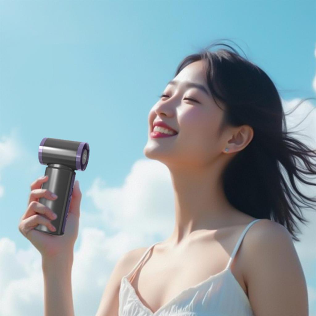 High-Speed Handheld Fan USB Mini Fan Portable Violent Turbo Fan for Travel and Home Use