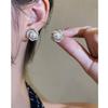 S925 Silver French Pearl Stud Earrings - Women's High-End Exquisite Niche Design, New Style Earring Accessories