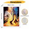 Disney Oil Painting Art Painting Set Mother Gothel Rapunzel Home Wall Decor Handmade Gift