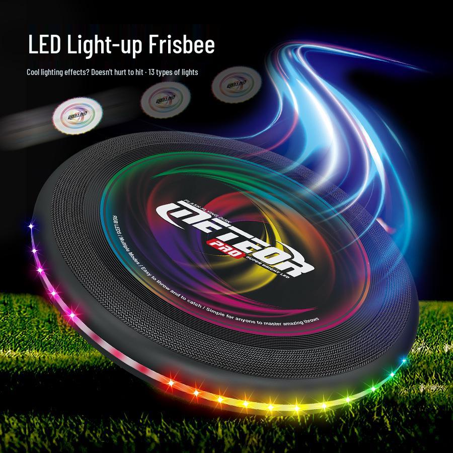 Cross-Border Interactive LED Flying Disc: Outdoor Competitive Sport & Pet Toy