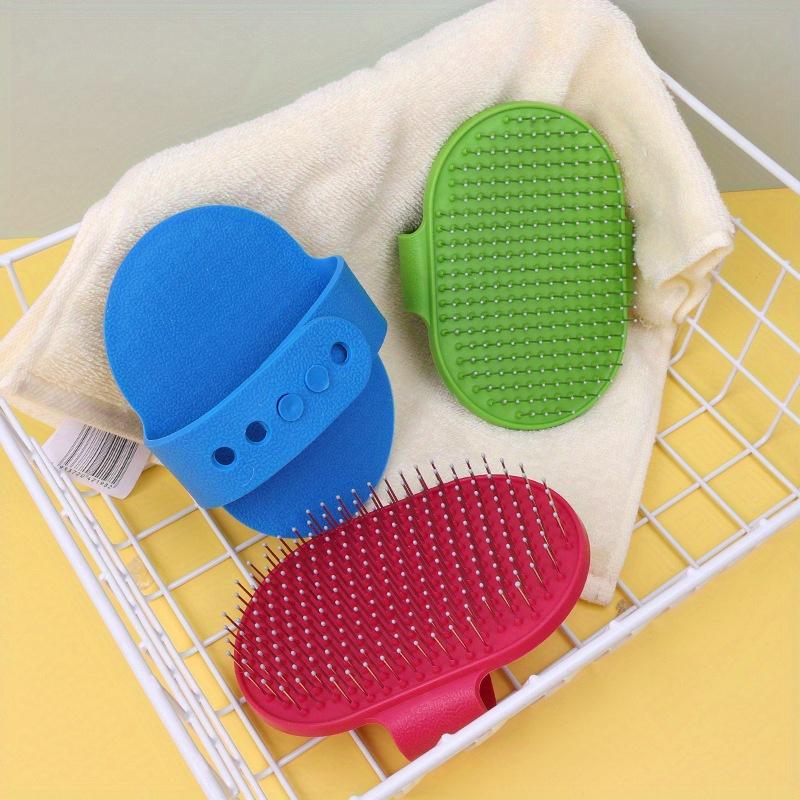 Wet and Dry Pet Bath Brush, Daily Floating Hair Cleaning Brush, Adjustable Wearable Cat Dog Massage Comb, Pet Beauty Products