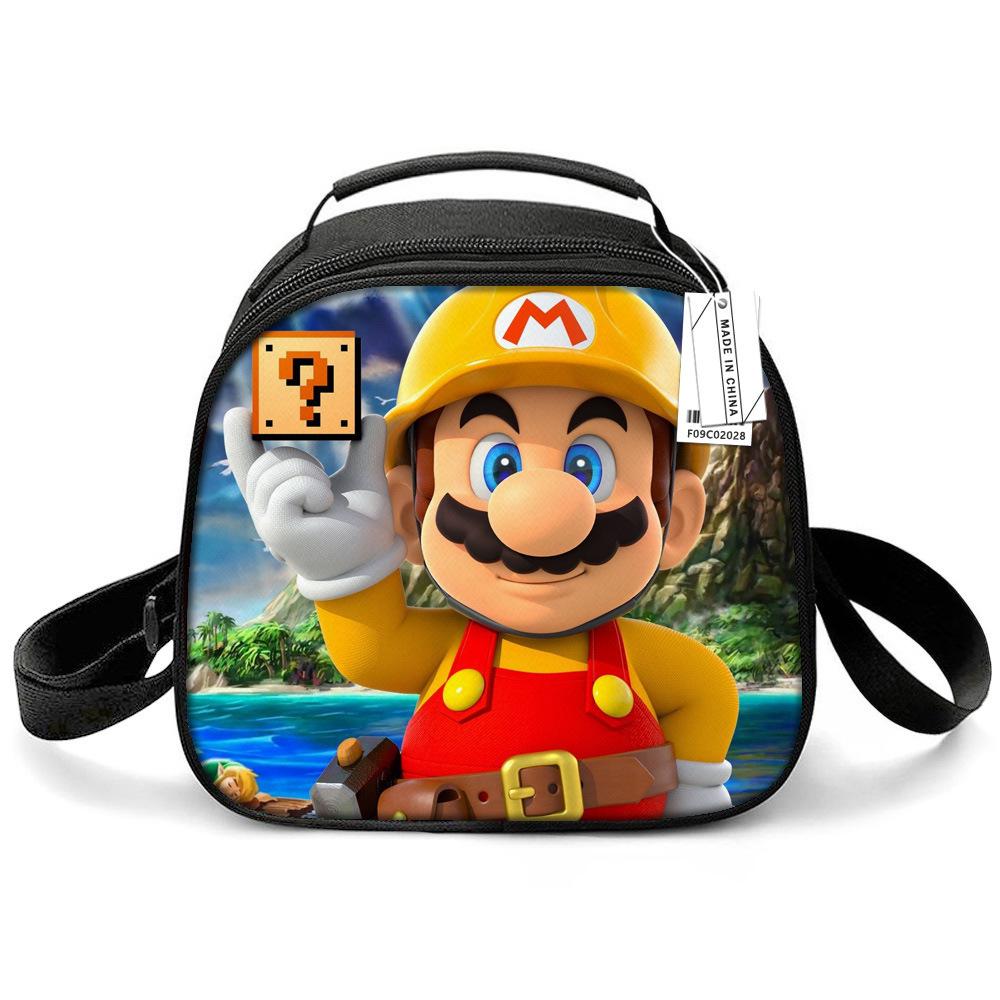 Messi & Ronaldo World Cup Kids' Lunch Bag - Insulated Handheld Picnic Bag for Students