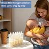4 Pcs Breastfeeding Storage Container Clear Freezer Organizer Bins | Plastic Fridge Storage Container Breastfeeding Supplies For