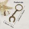 Convenient Metal Horseshoe Key Ring Featuring Clip Mechanism for Easy Key Attachment in Busy Lifestyles