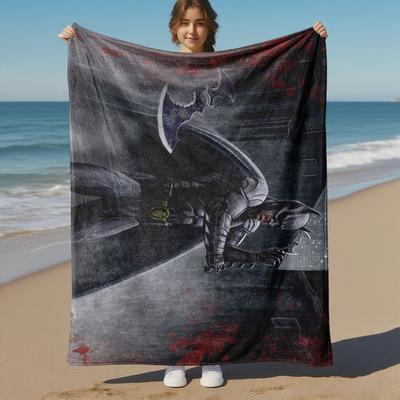 1pc Batman Nightwing Gotham Outdoor Blanket - Throw Blanket, Soft , Flannel Blankets, Living Room, Travel, Camping-1102043