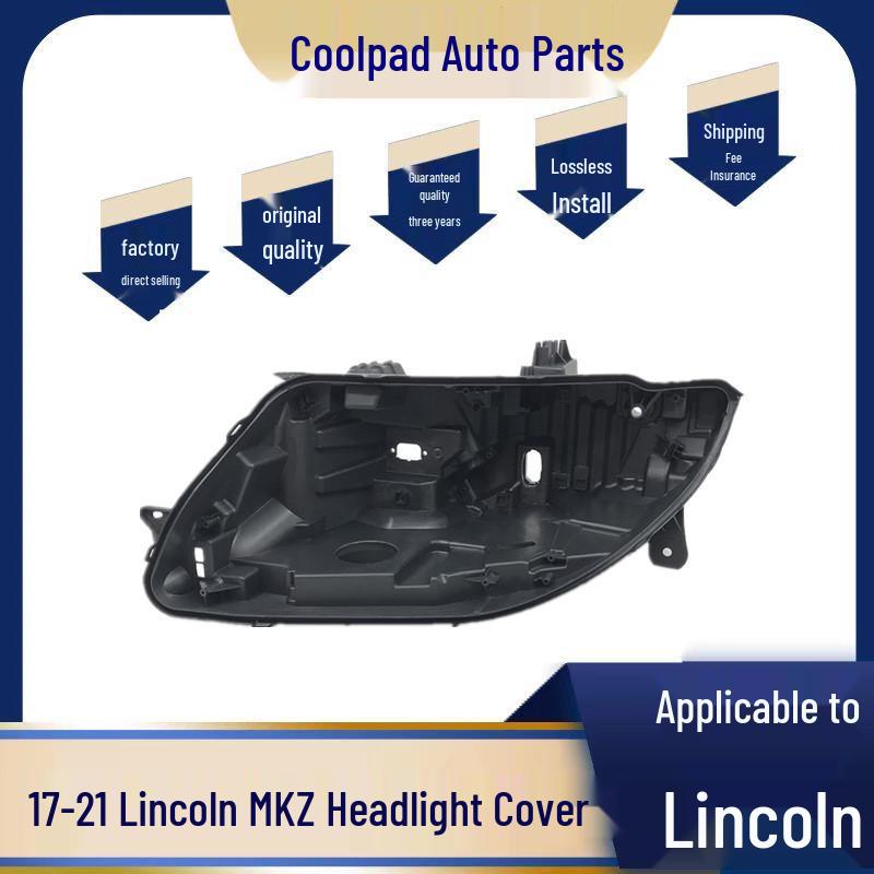 Lincoln MKZ 17-21 Headlight Back & Bottom Covers - Black Plastic Shell Accessories