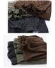 XHK2553 Large Winter Maillard Style Corduroy Pants - Elastic Waist, Retro, Plus Size