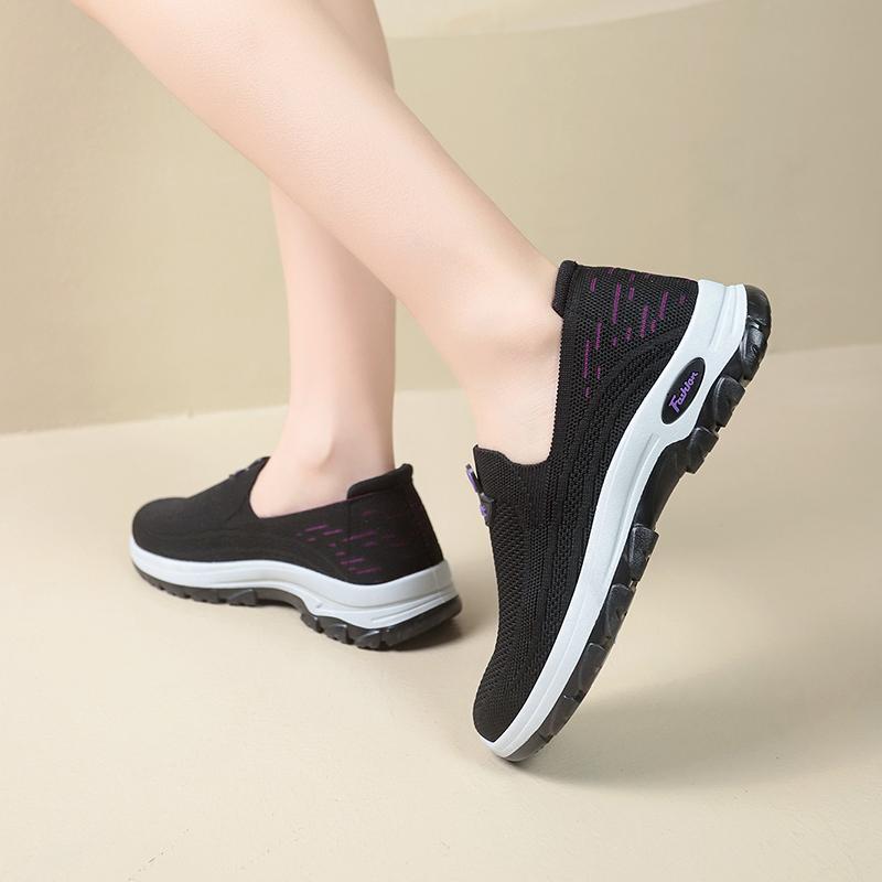 

Модная обувь для женщин Повседневная обувь Уличная Толстая подошва Дышащая сетка Удобная для пеших прогулок Ноги Спортивная обувь для пеших прогулок Женские кроссовки 35 чёрный