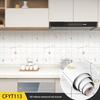 Eco-Friendly Kitchen Anti-Oil Stickers: Self-Adhesive, Waterproof, Heat-Resistant Tile and Stove Top Renovation Wallpaper.