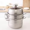 Yibo 30cm Mehrschichtiger Dampfgarer aus Edelstahl