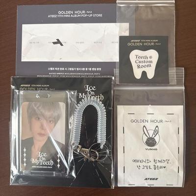 [USED] ATEEZ GOLDEN HOUR Photo Card Holder Yunho Not for Sale