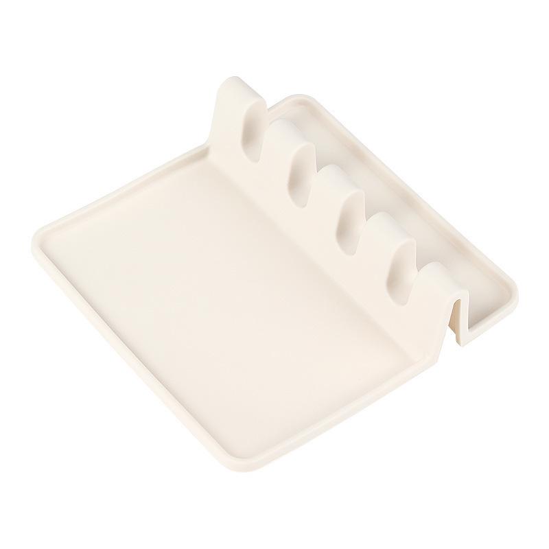 Silicone Kitchen Counter Spoon Rest & Lid Holder