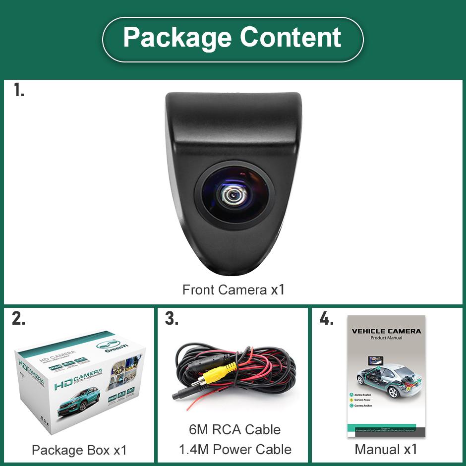 CCD AHD 1080P Vehicle Logo Front View Camera For Toyota Avensis Crown Reiz Prius Prado Camry Yaris Corolla Hilux