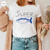 Tuna Fish T-Shirt Super Tuna Jin Shirt Jin Kpop T Shirt Fish Graphic Tshirt Unisex Short Sleeves Tops Fans Gift