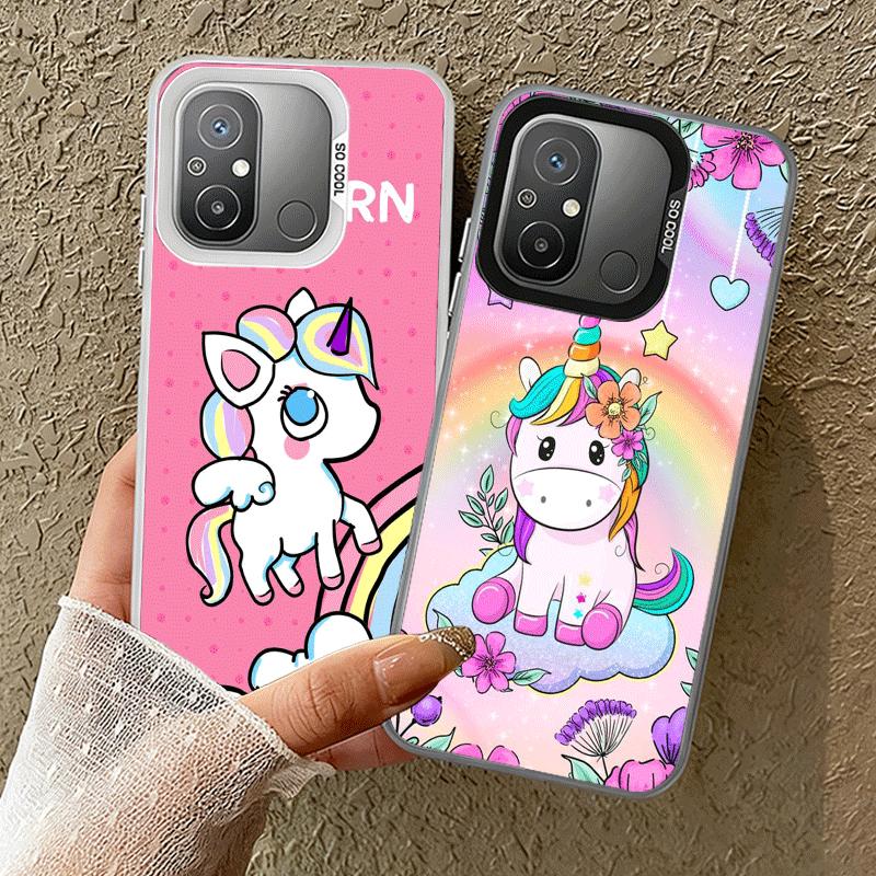 Pink Unicorn Rainbow Shockproof Phone Case for Xiaomi Poco X7 X6 X5 X3 Pro F7 Ultra M8 Redmi 15C 15 14C 13C 12C 10C 13 12 10