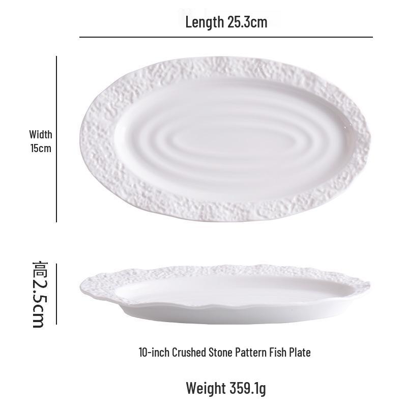 

Premium High-Temperature Resistant Ceramic Plate with Underglaze Design for Home, Restaurant, or Hotel Use