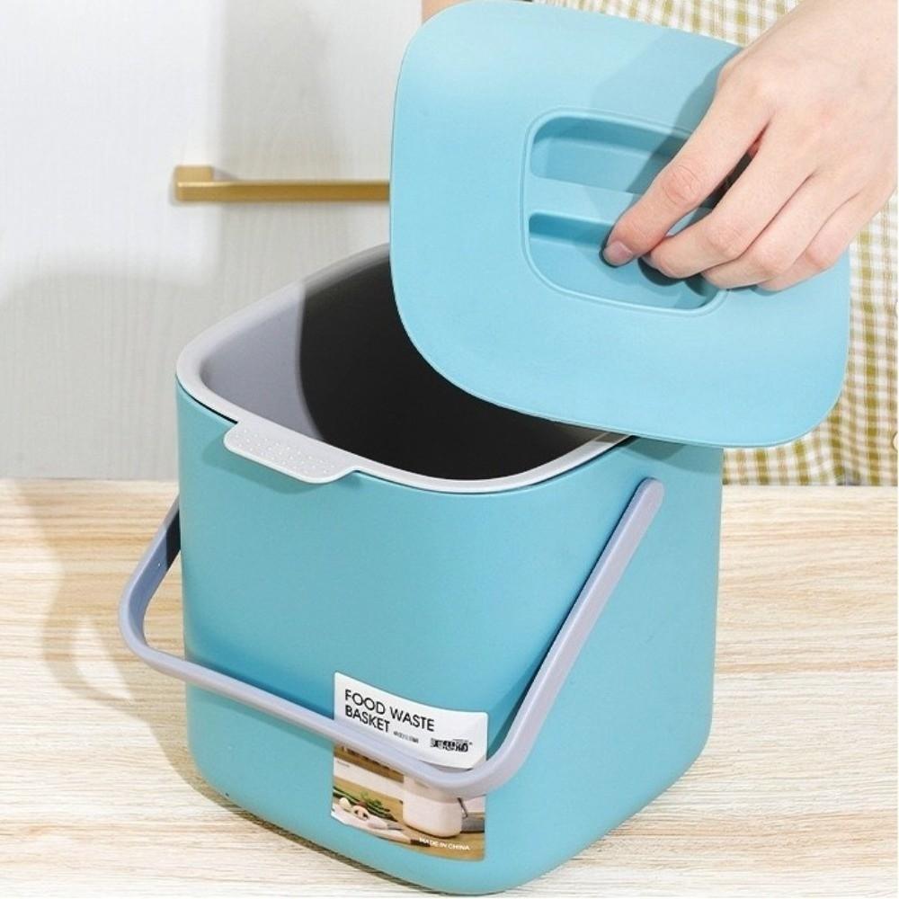 Kunststoff Abfall Mülleimer mit Griff Aufbewahrungskorb Qualität Mülltonne Haushalt