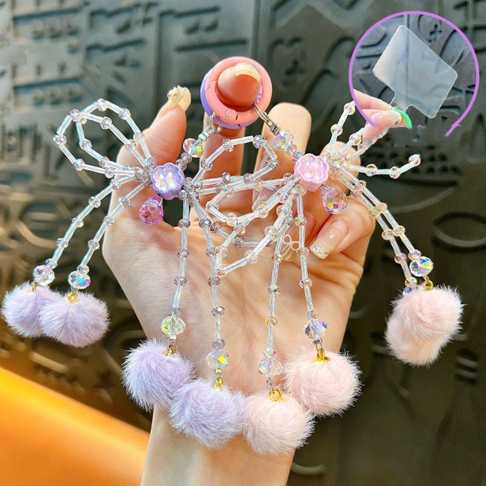 

Anti Lost Bowknot Mobile Phone Chain Handmade Sweet Girls Phone Strap Creative Gift рожевий