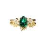 Sanjie London Green Water Drop Ring: Stylish & Versatile Women's Jewelry