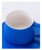 Minimalist Ceramic Coffee Cup & Saucer Set - Light Luxury for Home or Office