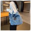 Lazy Wind Retro Denim Tasche 2025 Neue Geprägte Schulter-Tragetasche