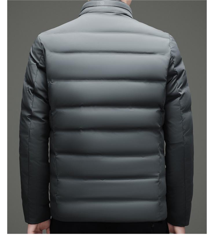 Men's Winter Business Casual Stand Collar Down Jacket - 2025 Edition, Thickened & Lightweight Fashionable Outerwear