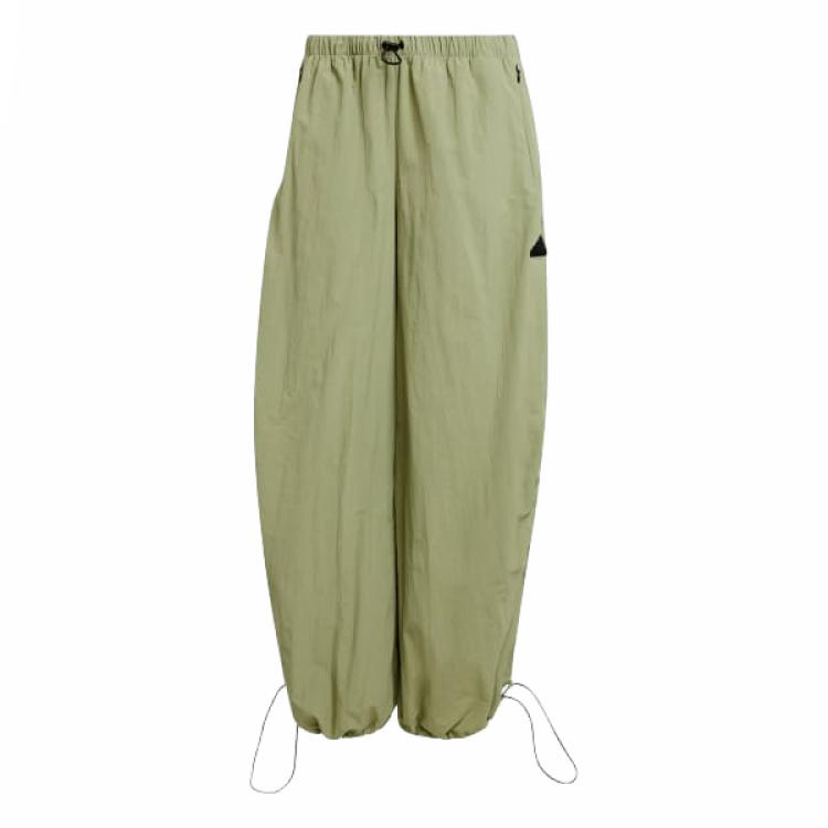 adidas City Escape Woven Parachute Pants Tent Green Women IW5205 XL