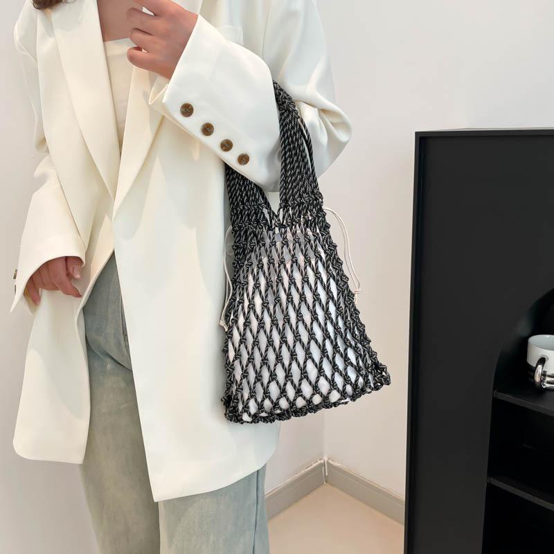 Hohle Netztasche Umhängetasche Großes Fassungsvermögen Mode Neue Achselhandtasche Einfache Umhängetasche