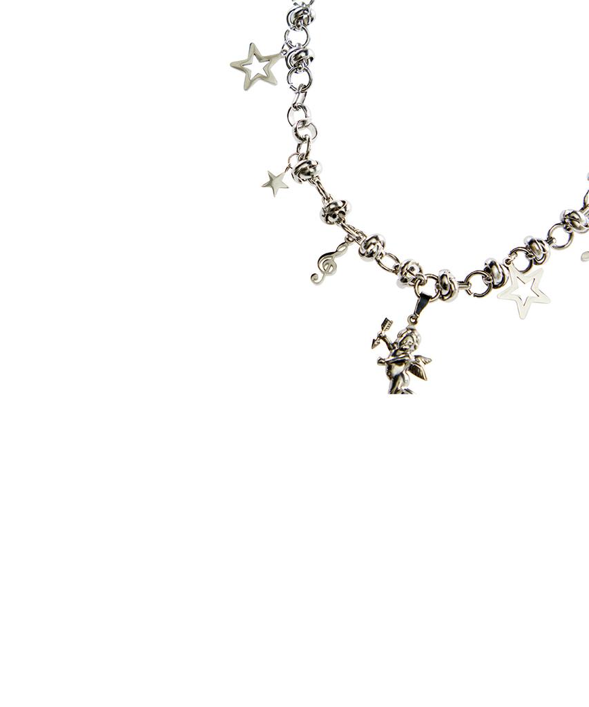 Luvistrue El Angel Cupid Necklace(Silver)