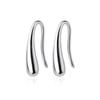 Elegant Water Drop Hoop Earrings for Women - Versatile and Smooth Design