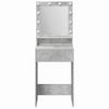 Makeup Table Concrete Grey 50 x 41 x 135 cm Particleboard