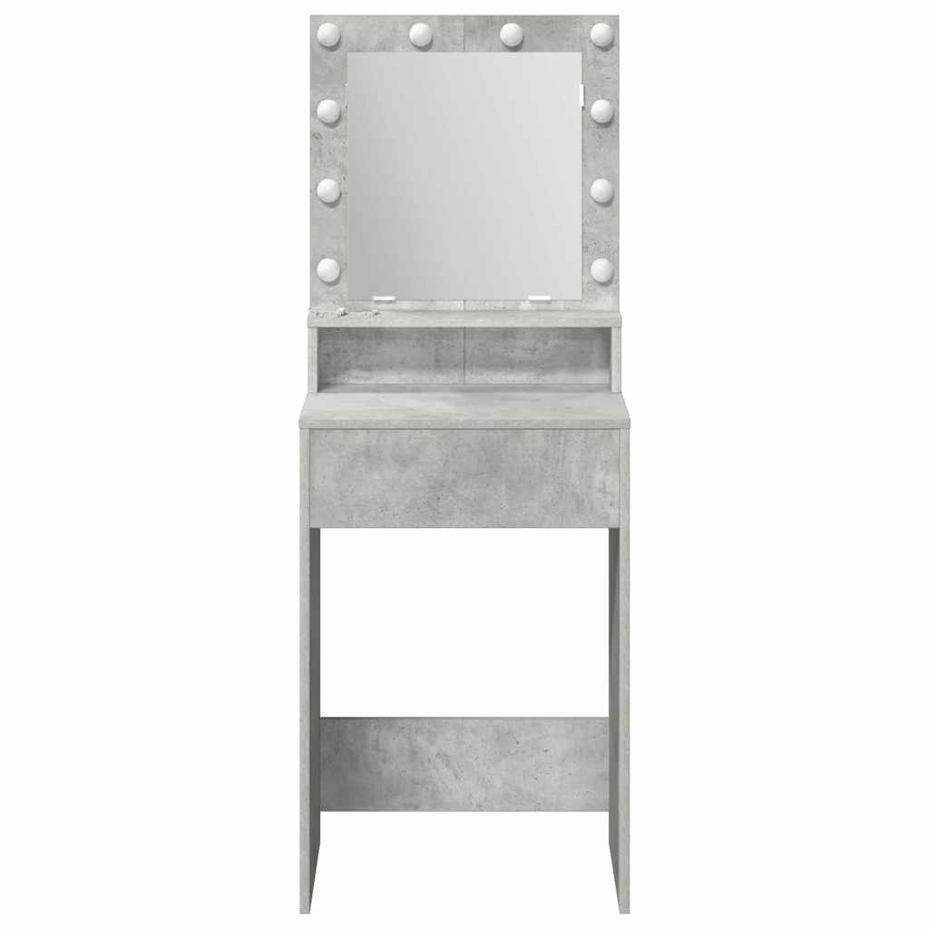 Makeup Table Concrete Grey 50 x 41 x 135 cm Particleboard
