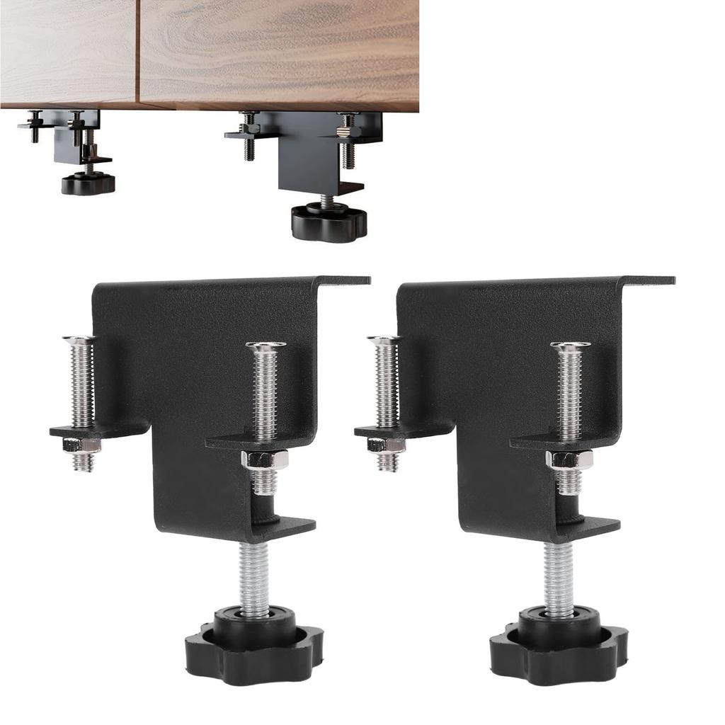 2PCS   Cabinet Clamp Stainless Steel Anti Slip Drawer Front Installation Clamps for Accurate Positioning Woodworking
