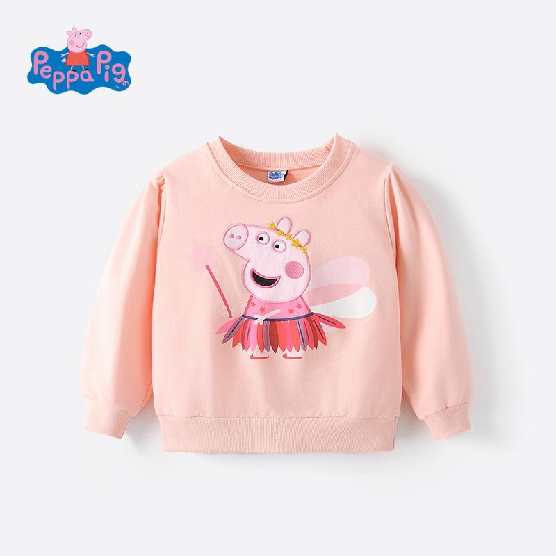 

Світшот Пеппа Свинка - Осіння колекція 2025 для дітей, Мультяшний топ з довгим рукавом для дітей від малого до середнього віку. 110 cm