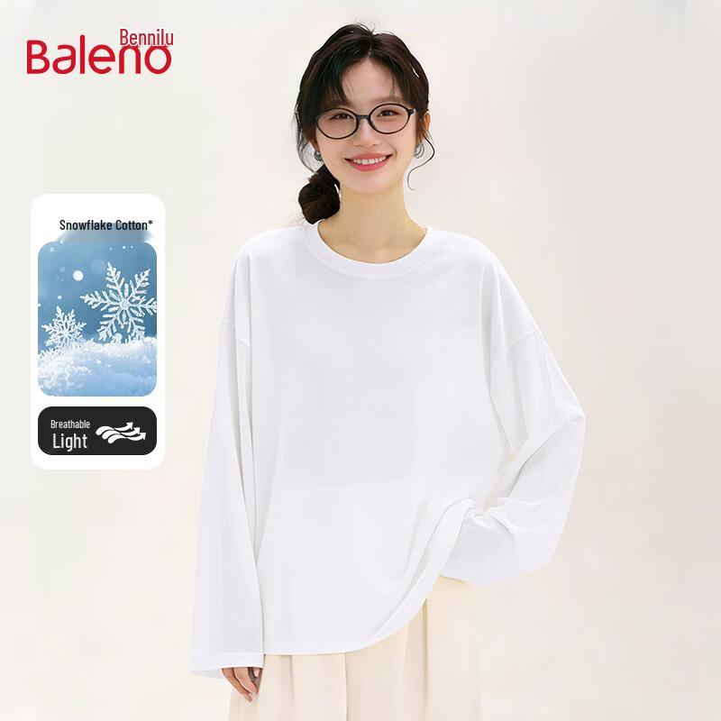 Baleno Women s Snowflake Cotton Long Sleeve T-Shirt S