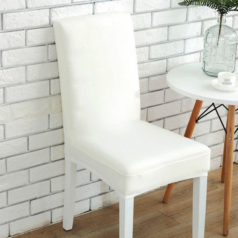 Solid Color Stretch Chair Cover Furniture Living Room Accessorie Decoration