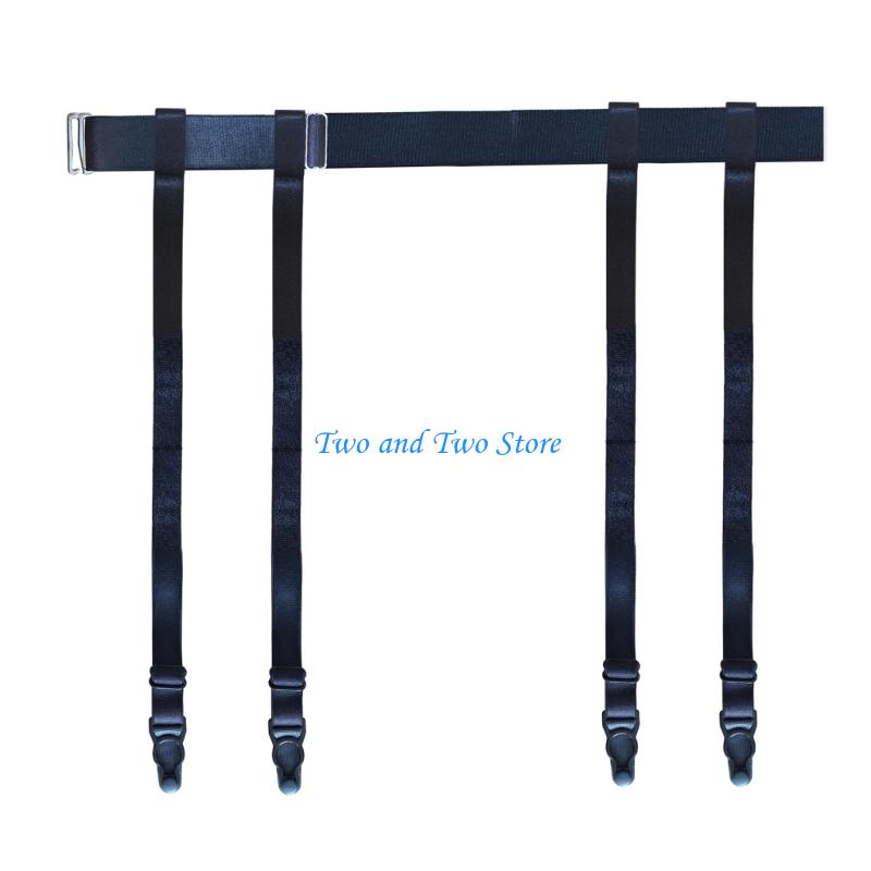 HX6F Women Suspender Gater Belt with Metal Clip Garter Belt for Thigh Highs Stockings